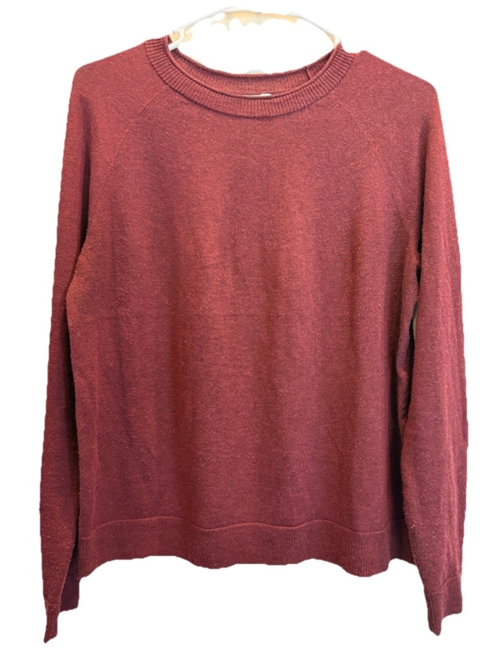 Smartwool Women’s Sweater-Cherry Heather (Maroon)-Small